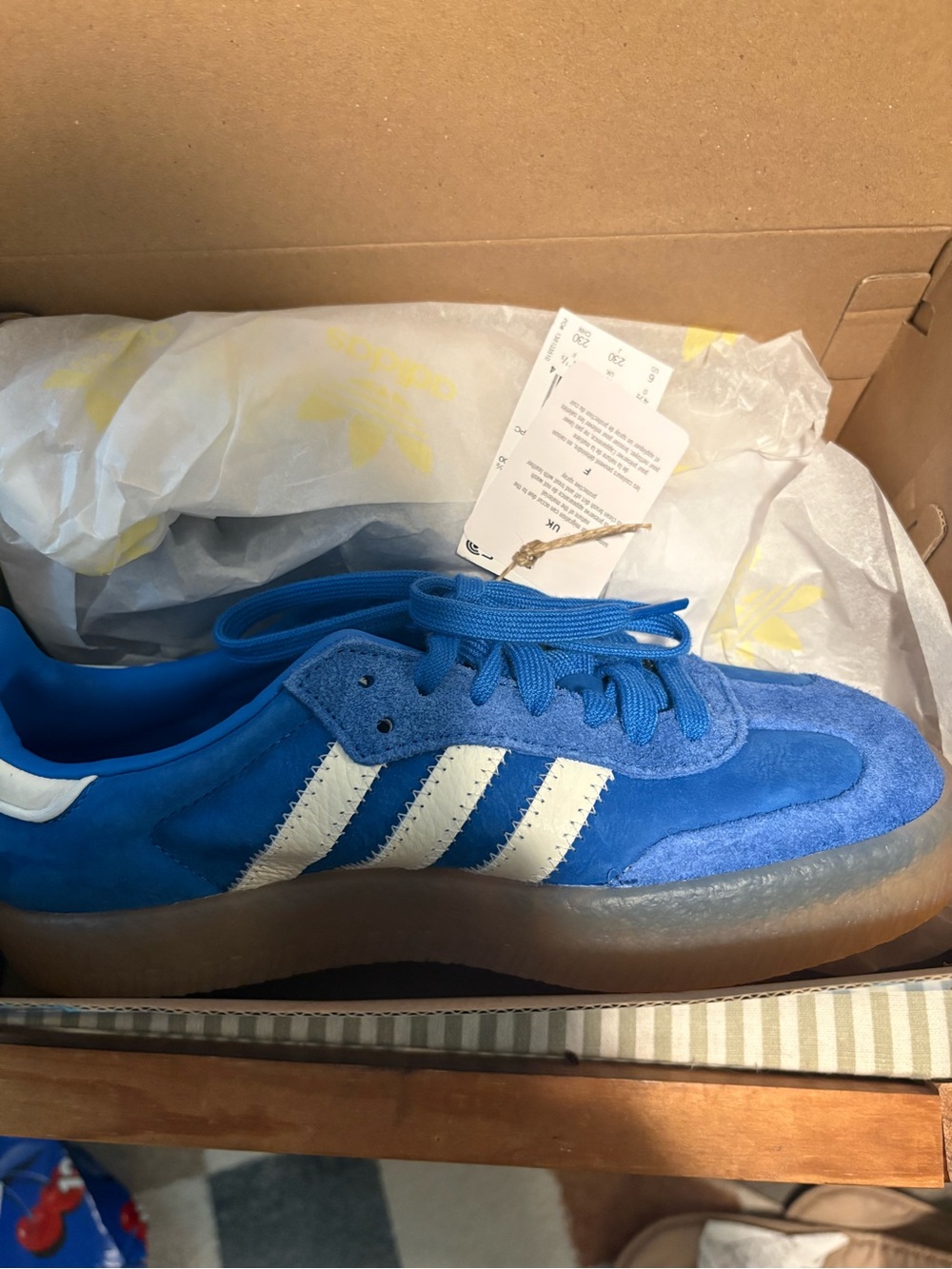 Blue samba platform shoe - Picture 4 of 4